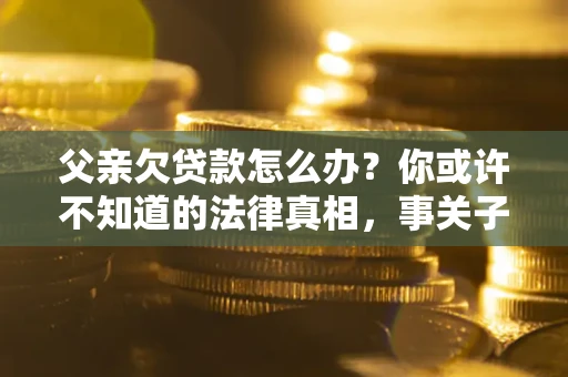 济南父亲欠贷款怎么办？你或许不知道的法律真相，事关子女未来