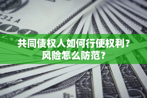 济南共同债权人如何行使权利？风险怎么防范？