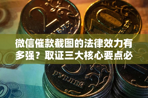 济南微信催款截图的法律效力有多强？取证三大核心要点必须知道！