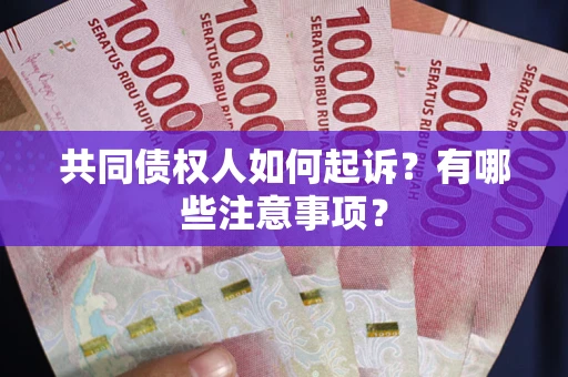 济南共同债权人如何起诉？有哪些注意事项？